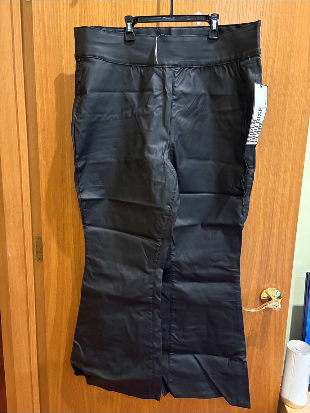 Almost Famous Black Faux Leather Skirt - Girls